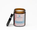 Lavender Spa Scented Candle in Amber Glass Jar 150g